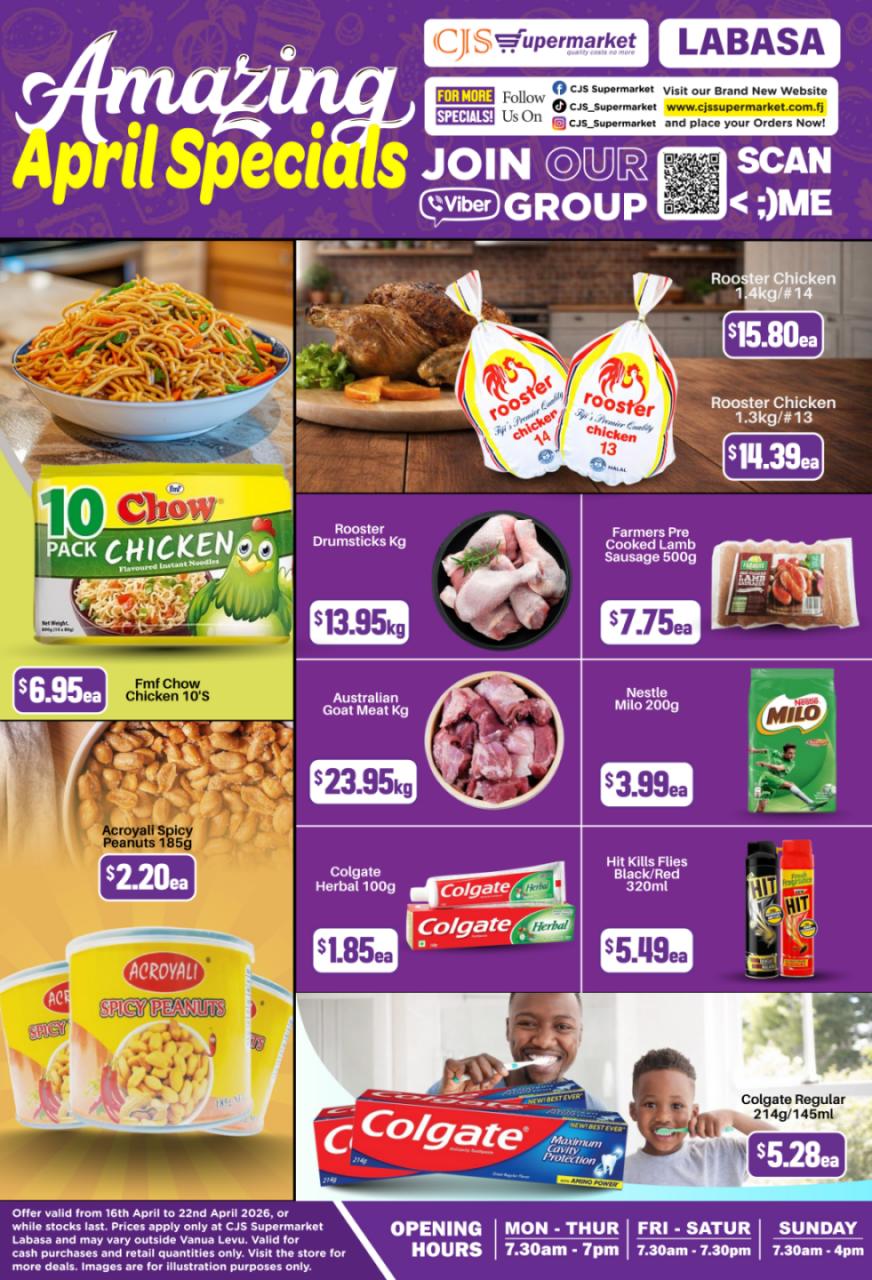 Labasa Weekly Specials | 16th April – 22nd April 2026.