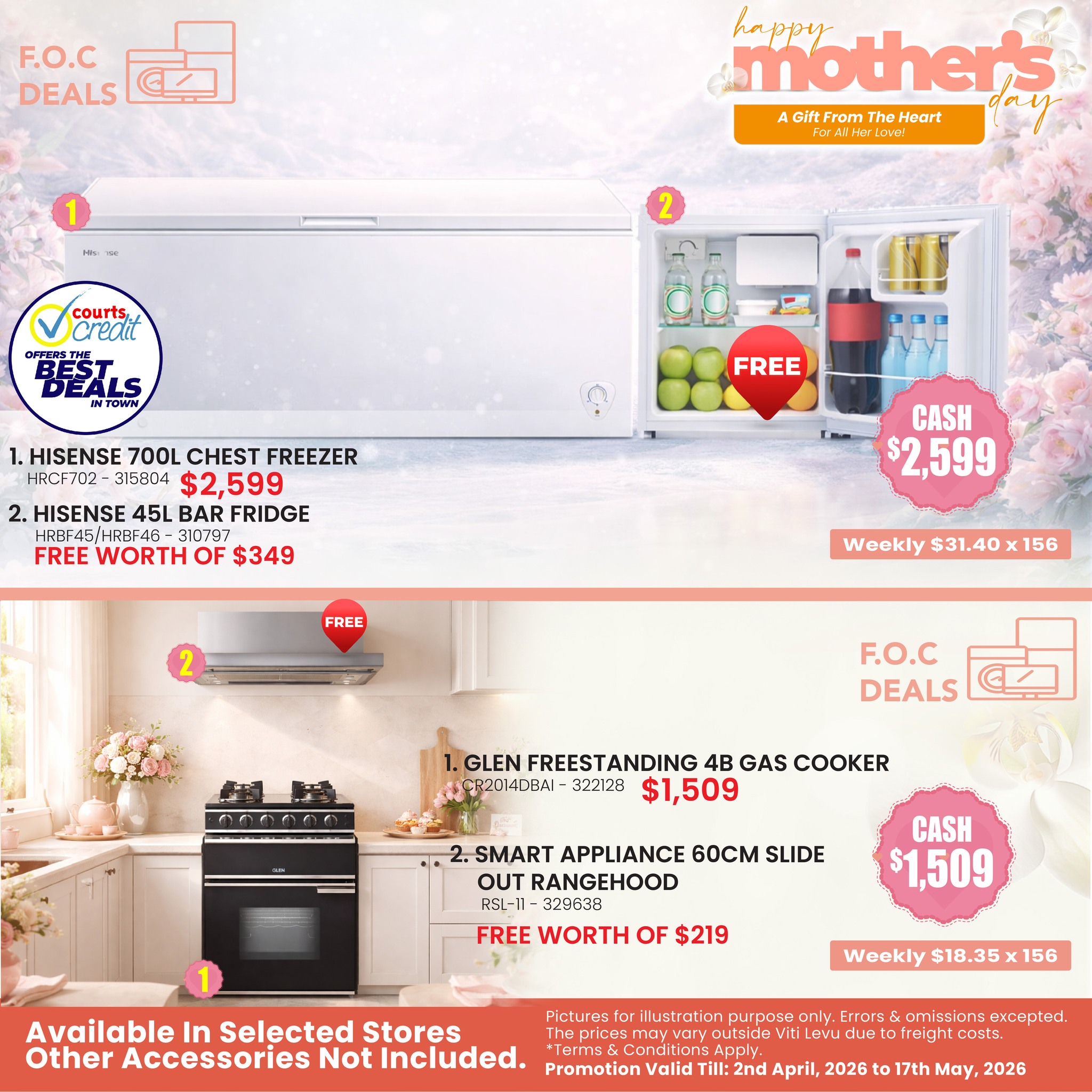Mum deserves the best 💐 Grab this Hisense freezer & get a FREE bar fridge—perfect for every home! 💖 Limited time deal! - Page 1