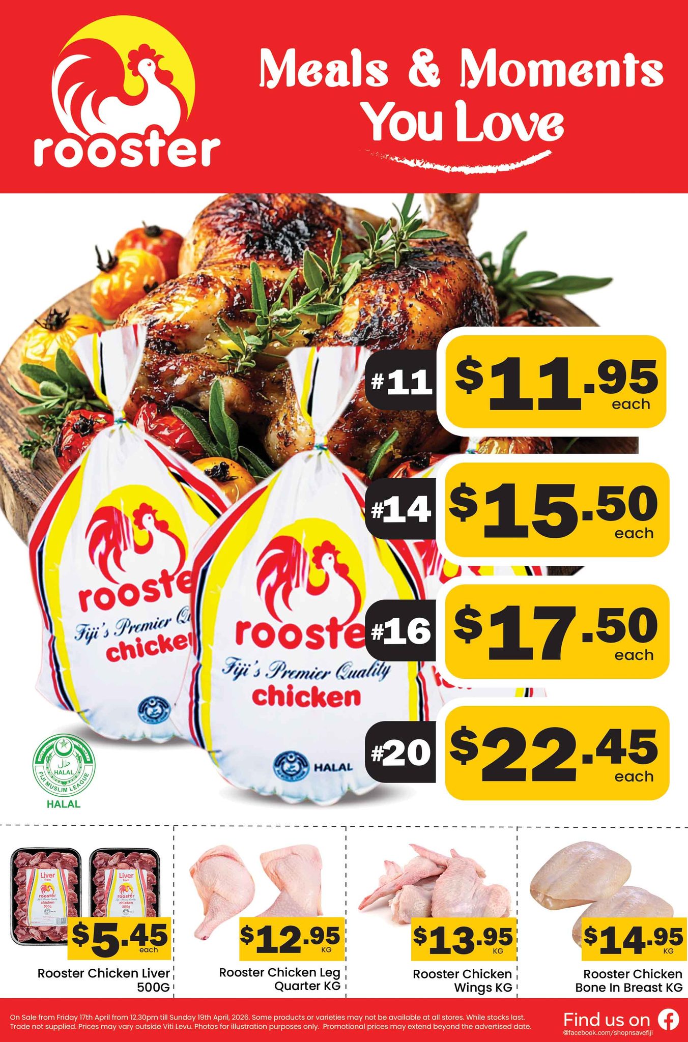 Rooster Chicken Specials
