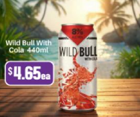 Wild Bull Wild Bull with Cola — 440ml