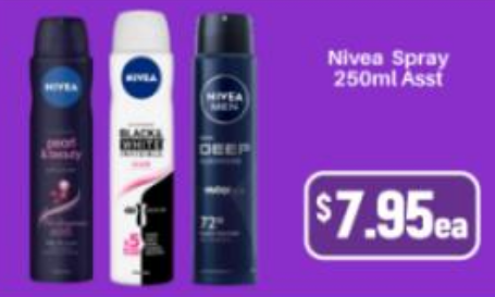 Nivea Nivea Spray Assorted — 250ml