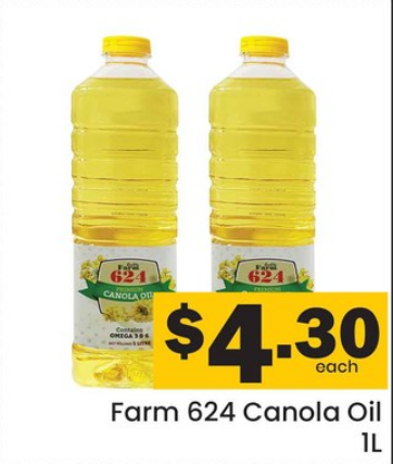Farm Canola Oil 624 — 1ltr