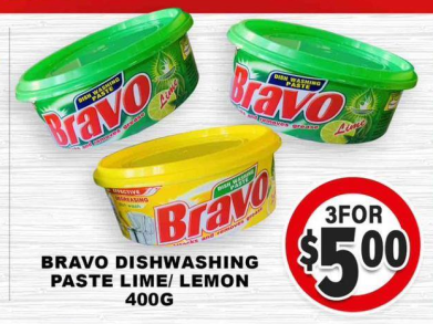 Bravo Dishwashing Paste Lime/Lemon — 400g