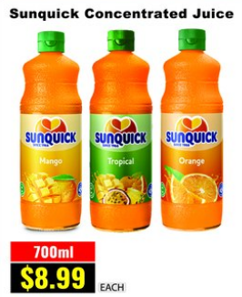 Sunquick Concentrated Juice — 700ml