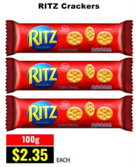 RITZ RITZ Crackers — 100g