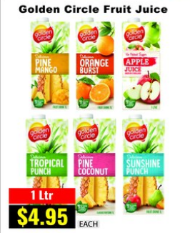 Golden Circle Fruit Juice — 1 Ltr