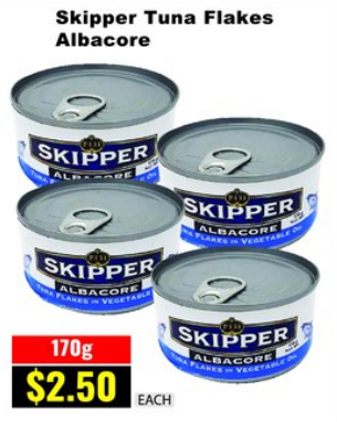 Skipper Skipper Tuna Flakes Albacore — 170g