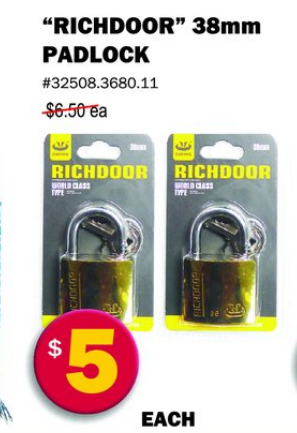 Richdoor "Richdoor" 38mm Padlock — 38mm