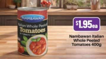 Green Foods Whole Peeled Tomatoes — 400g