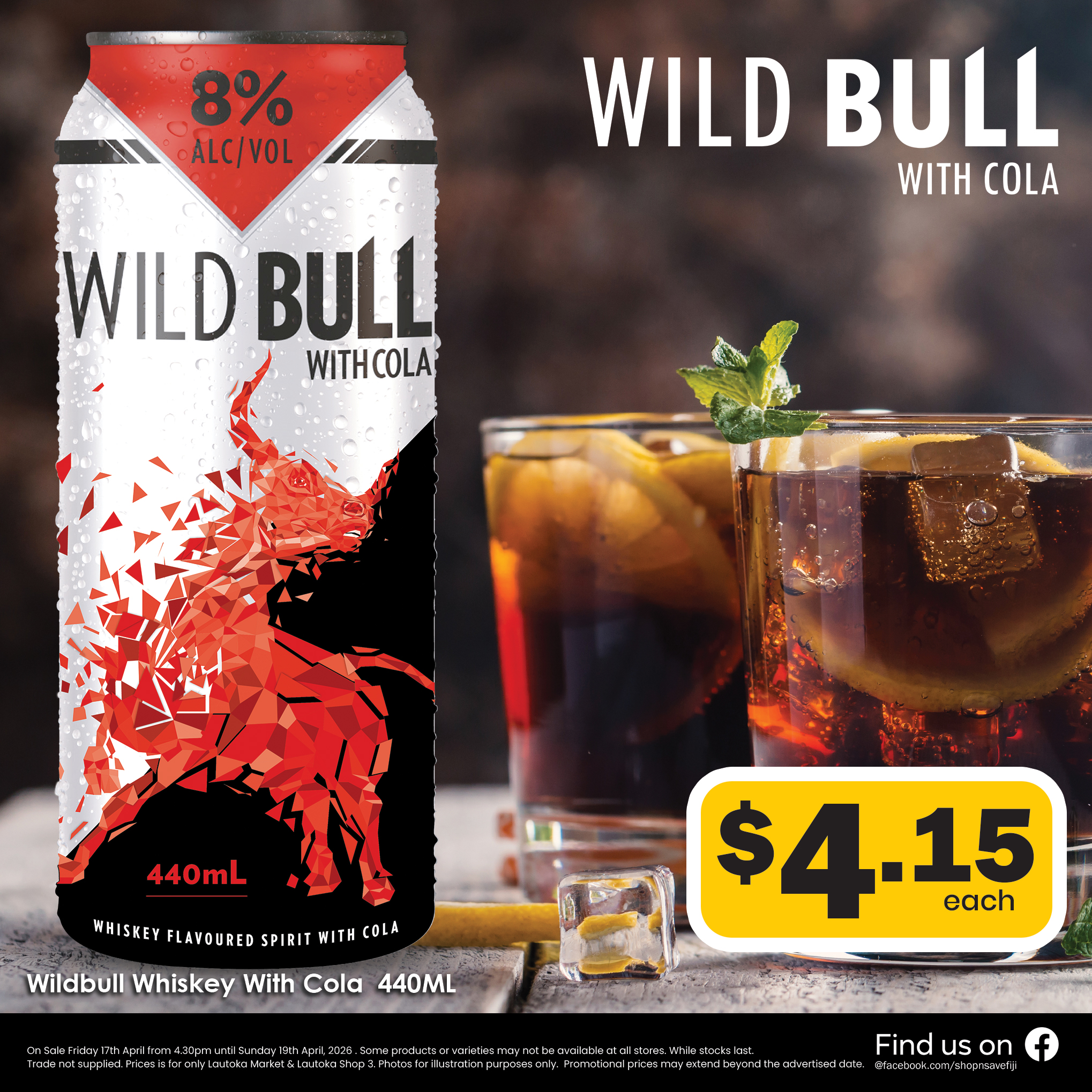 Wild bull with cola - 8% 440ml