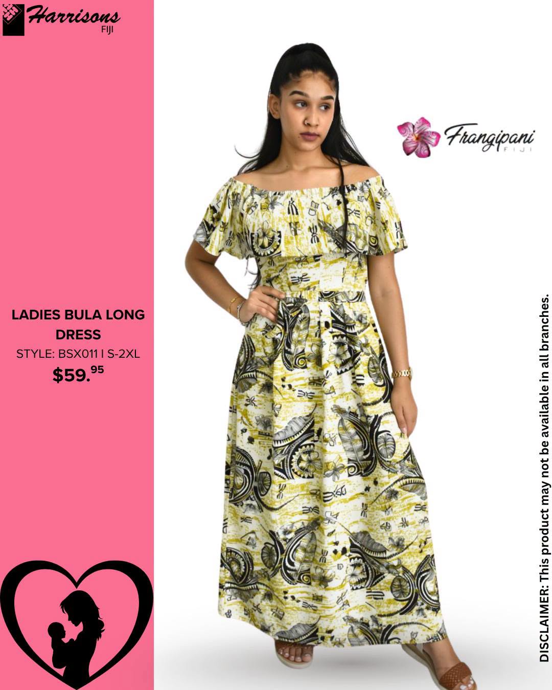 Ladies Bula Long Dress (S-2XL) - $59.95