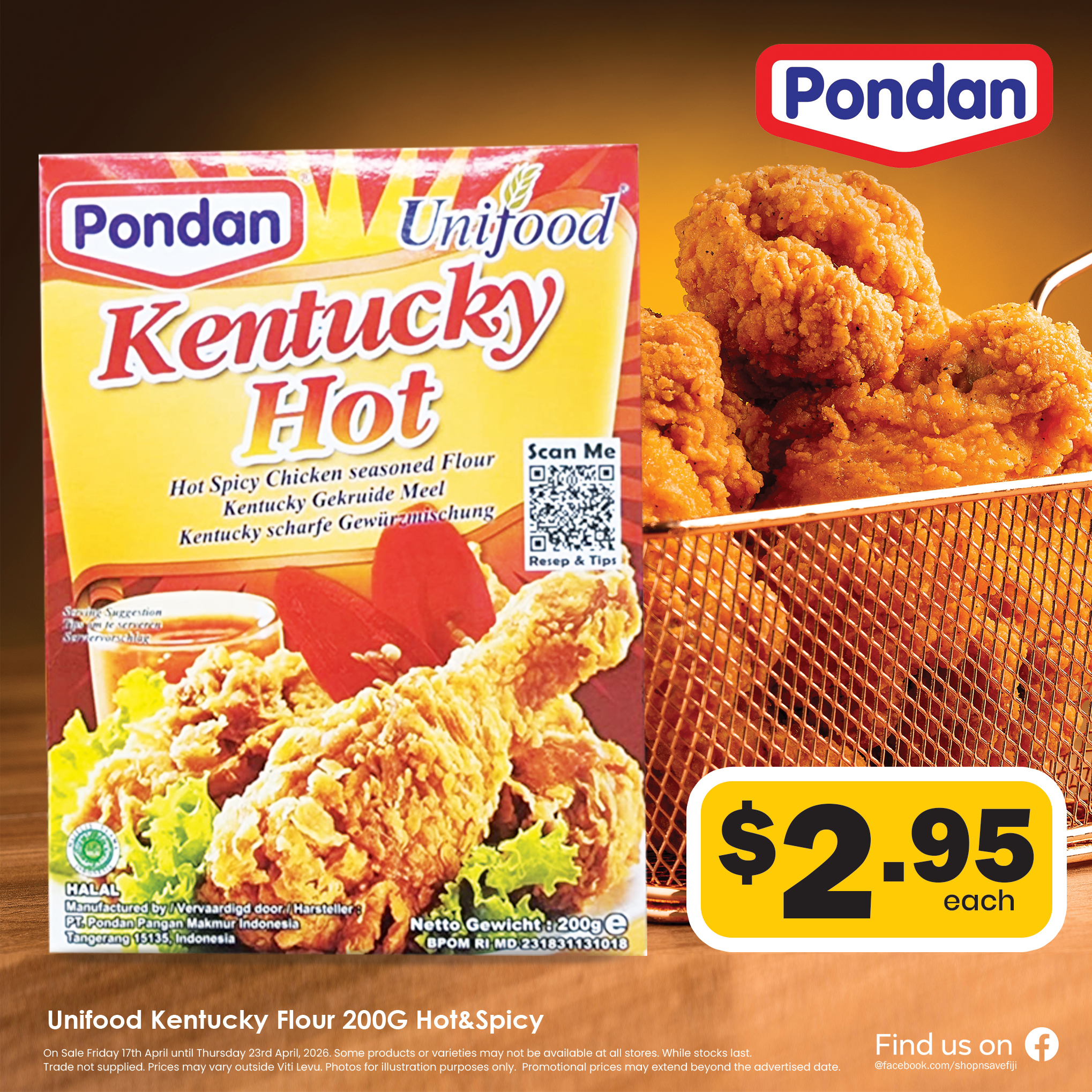 Unifood Kentucky Flour (Hot & Spicy) - 200g