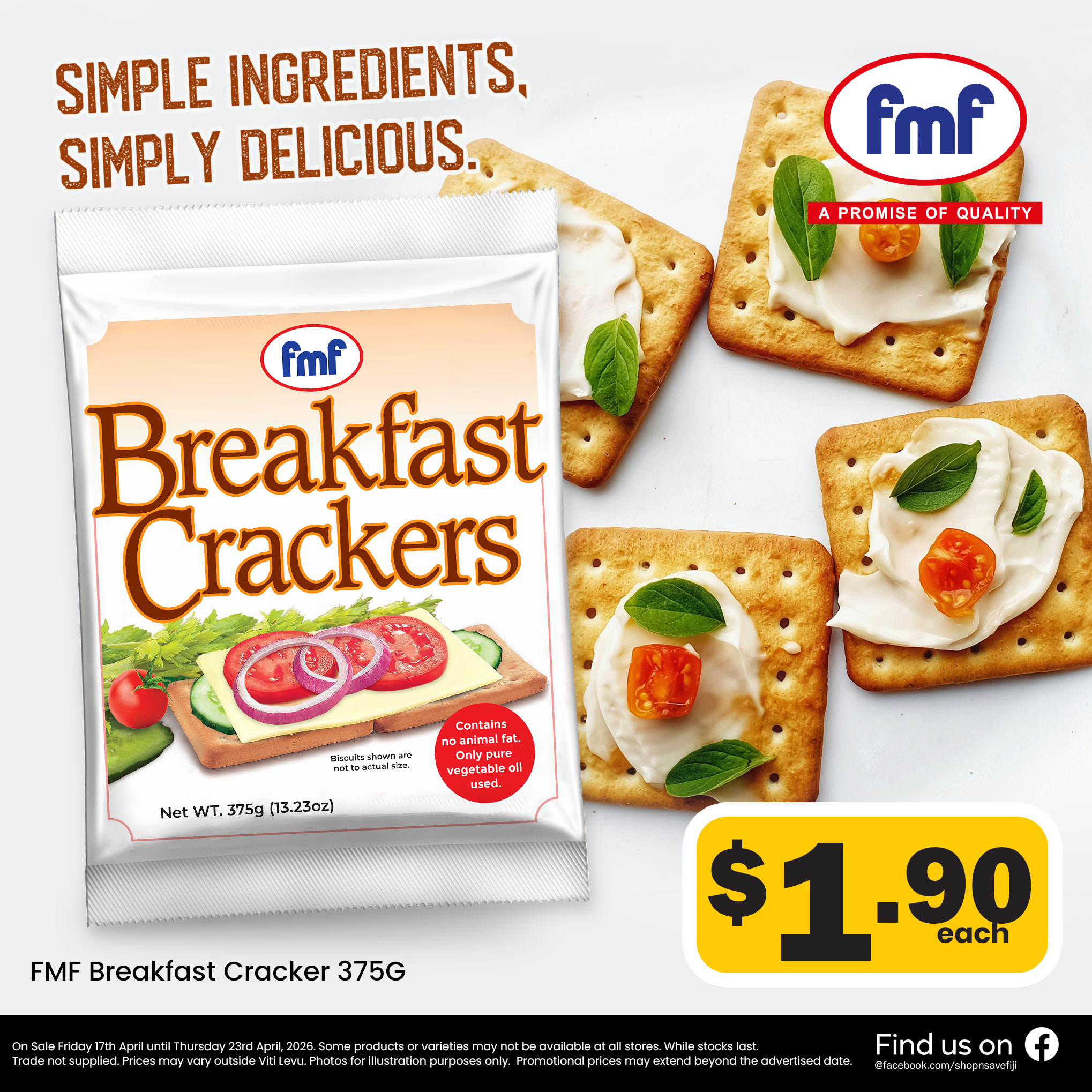 FMF Breakfast Cracker - 375g
