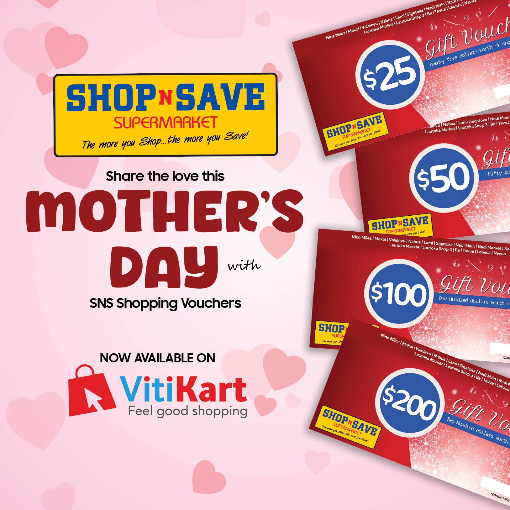 Mothers Day with Shop n Save Shopping Vouchers
