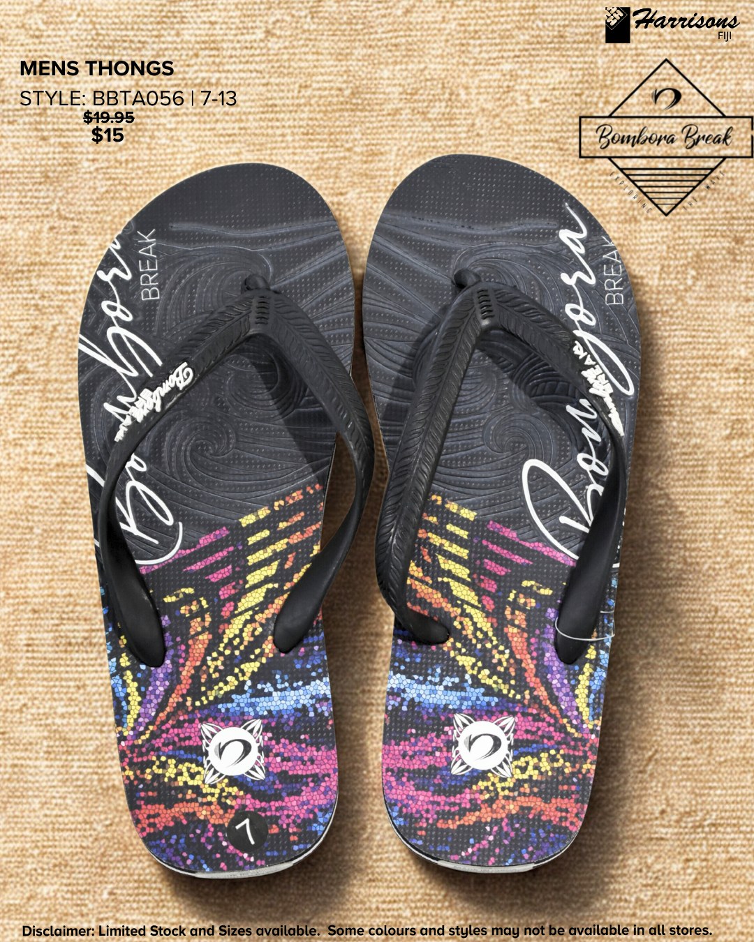 Mens Thongs (7-13) - now only $15.00