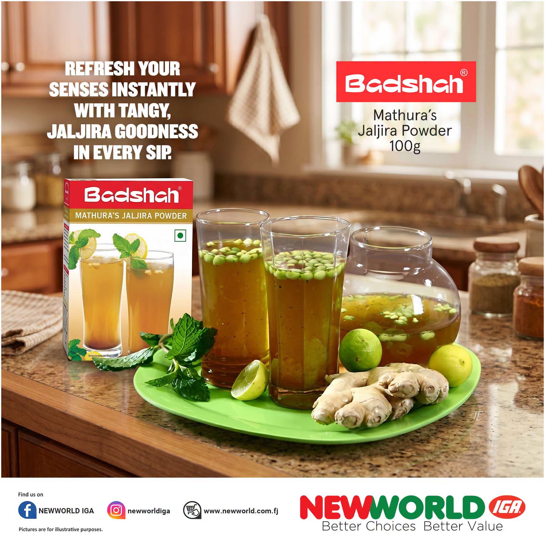 Badshah Mathura’s Jaljira Powder 100g - $4.95ea