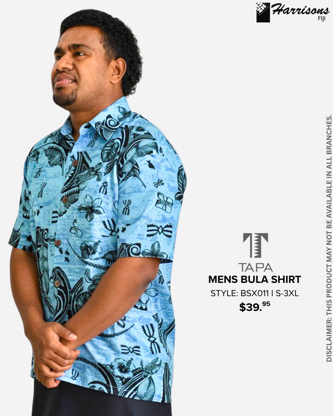 Men’s Bula shirts - $39.95