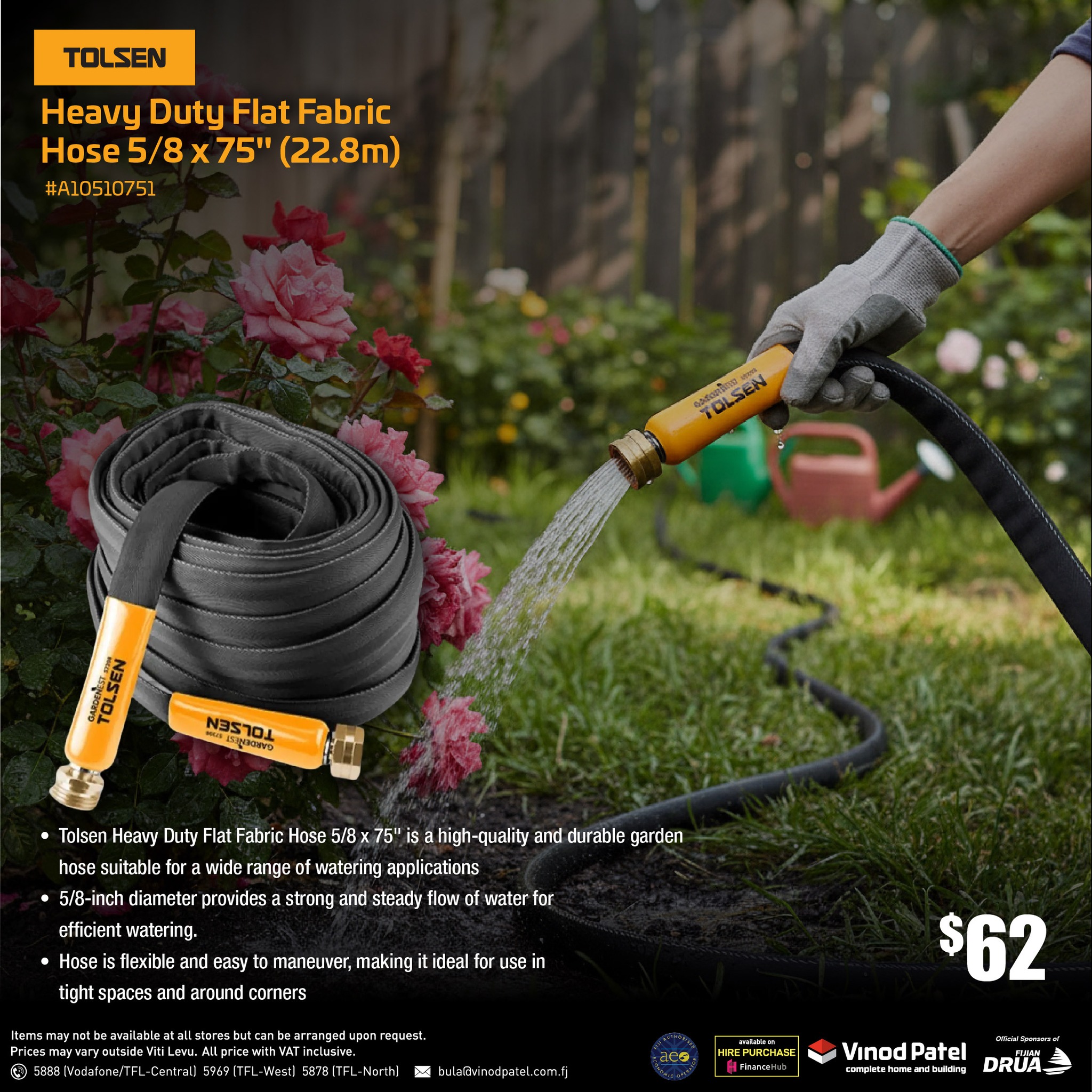 Tolsen Heavy Duty Flat Fabric Host