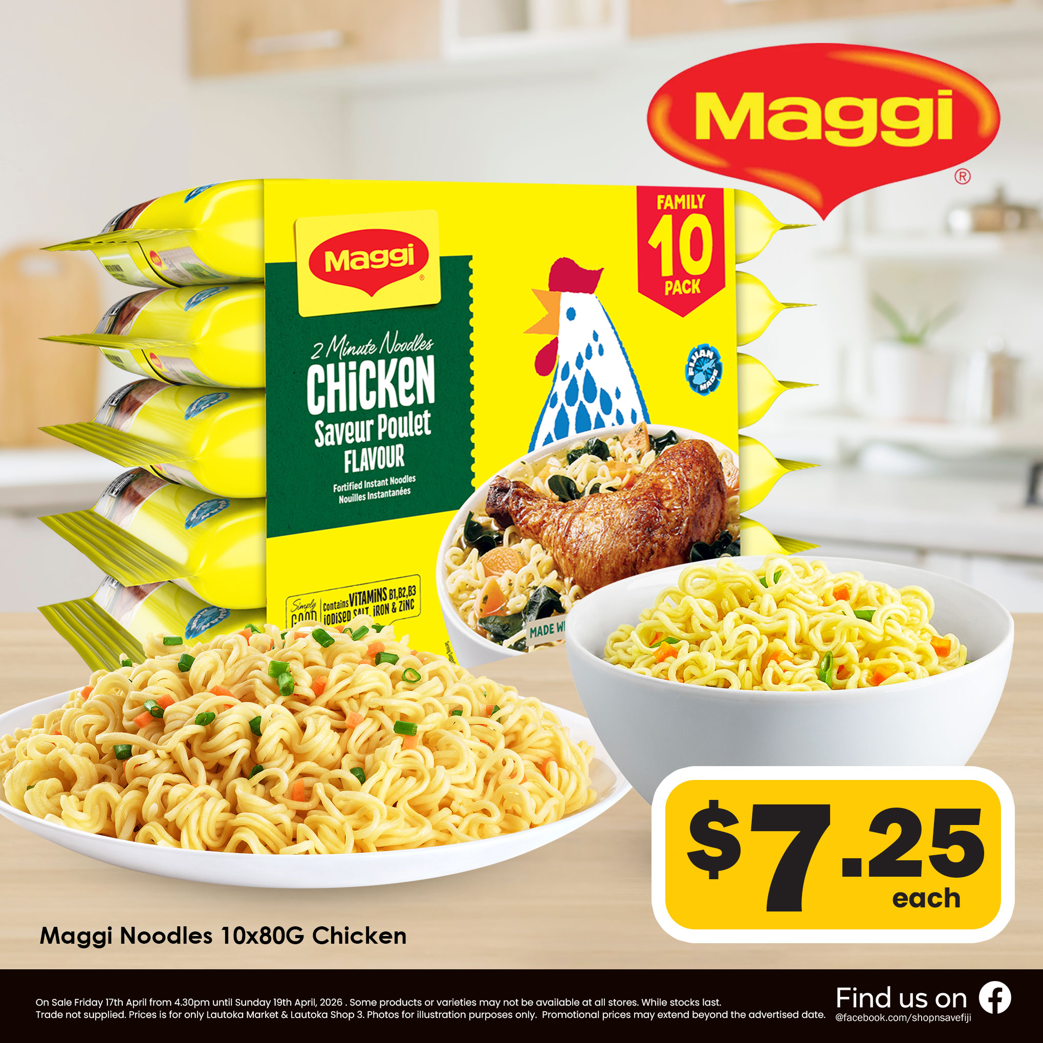 Maggi Noodles 10x80g - Chicken Flavour