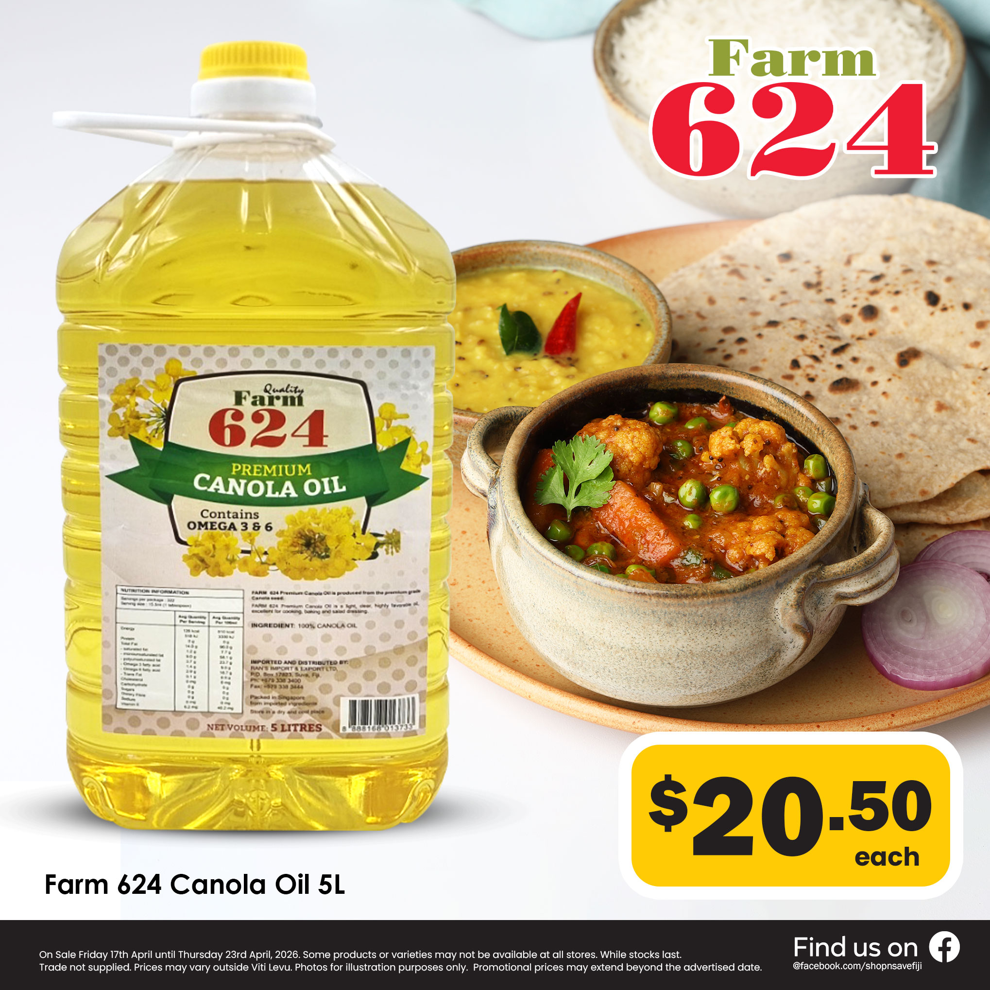 Farm 624 Canola Oil - 5L
