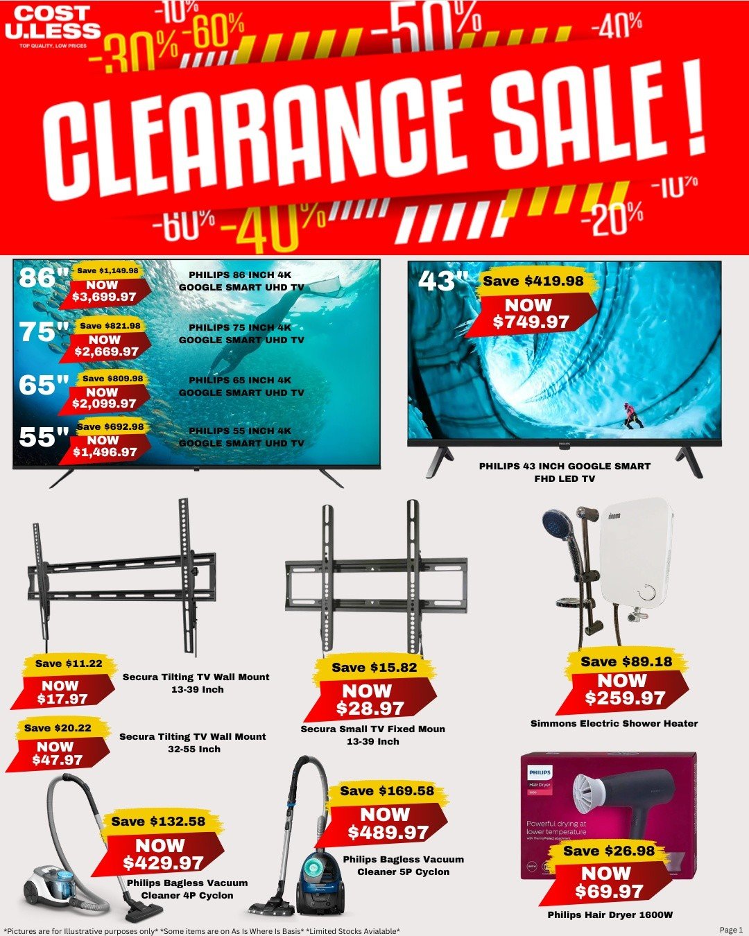 Clearance Sale - Electronics & Appliances - Page 1
