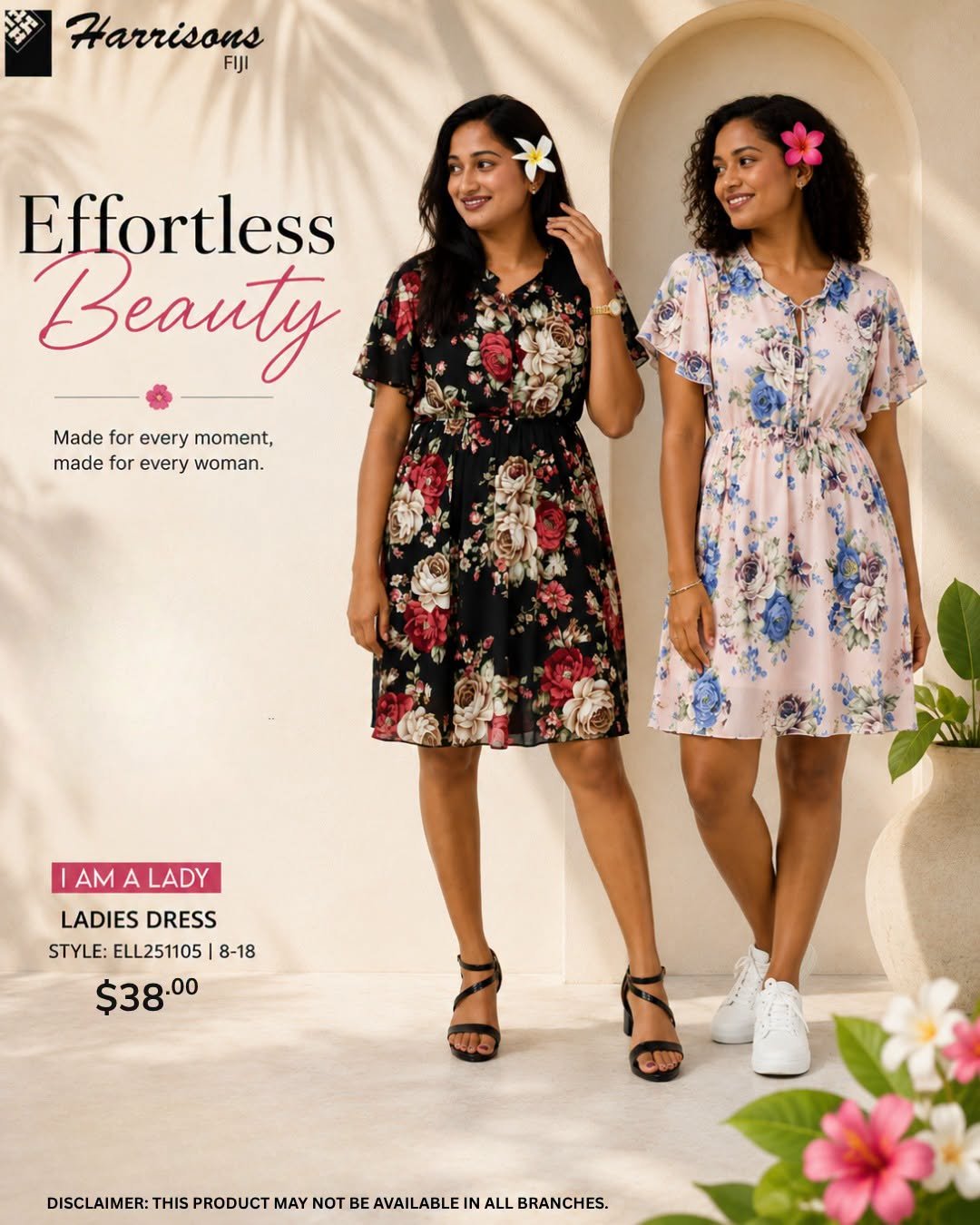 I Am A Lady Floral Dress