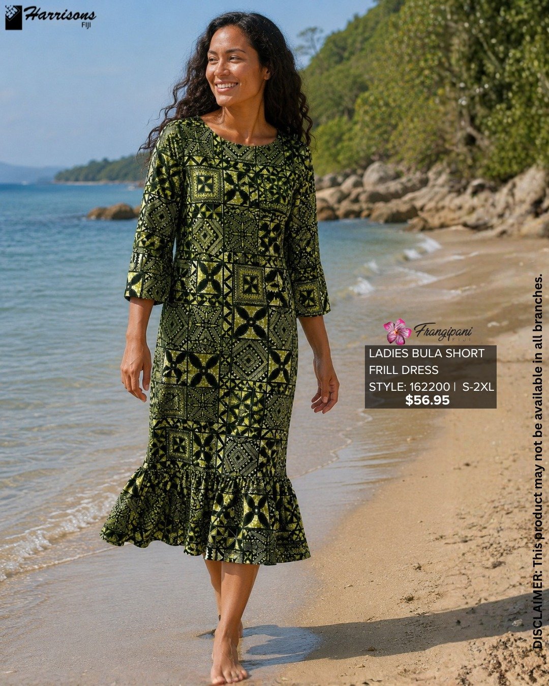 Ladies Bula Short Frill Dress
