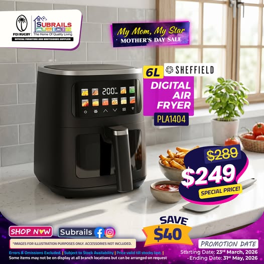 Sheffield 6L Digital Air Fryer - Mother's Day Sale