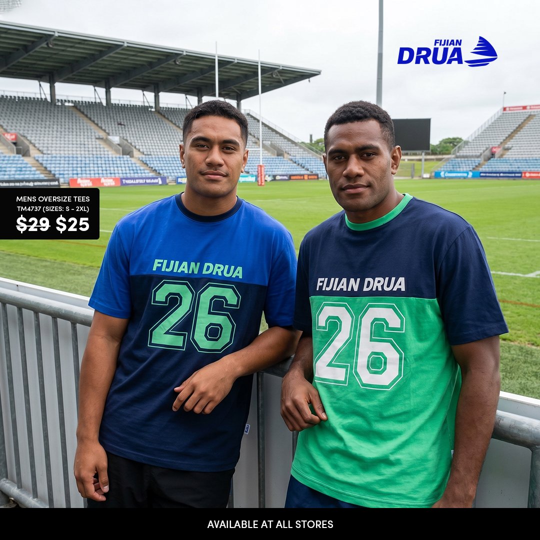 Fijian Drua Mens Oversize Tees