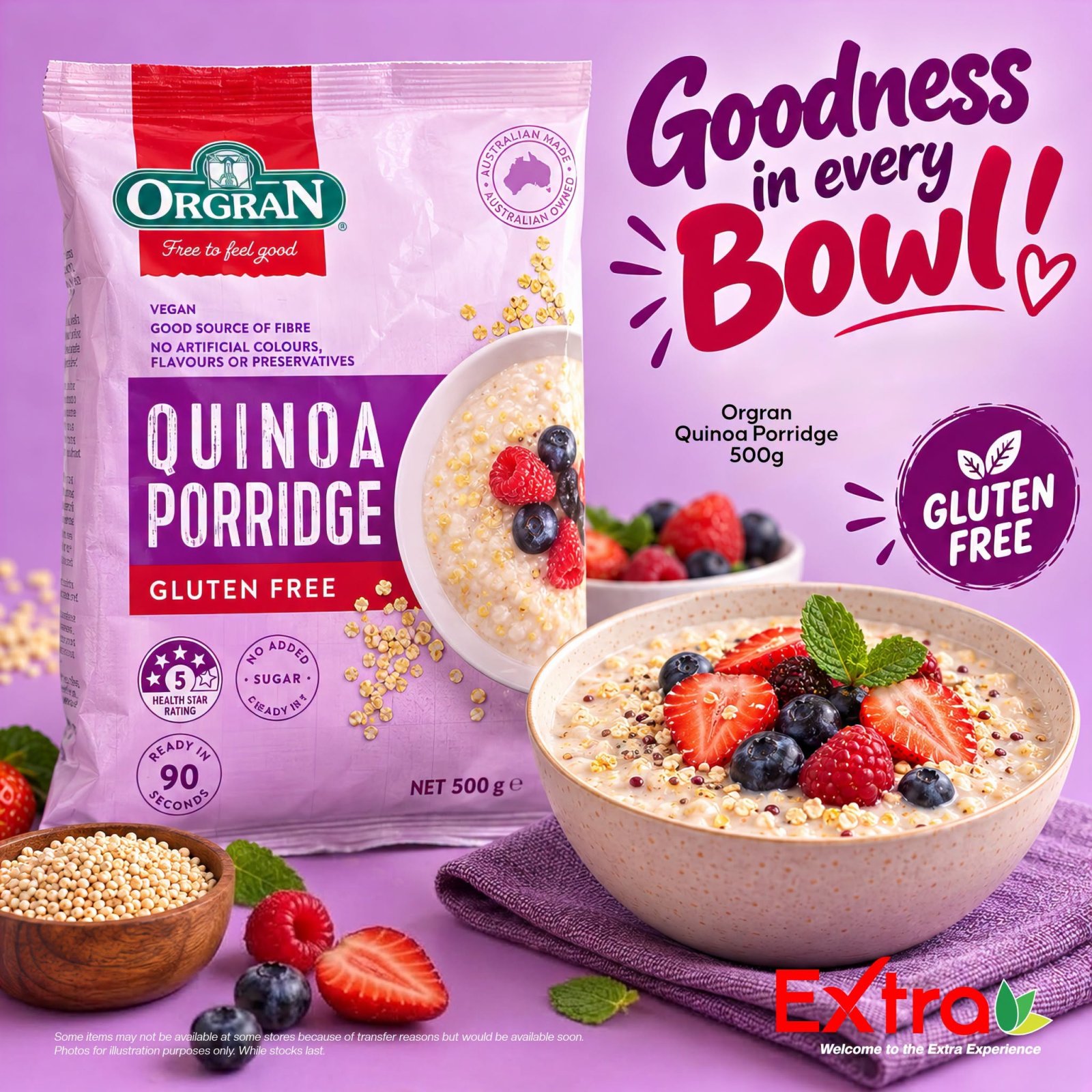 Orgran Gluten Free Quinoa Porridge 500g