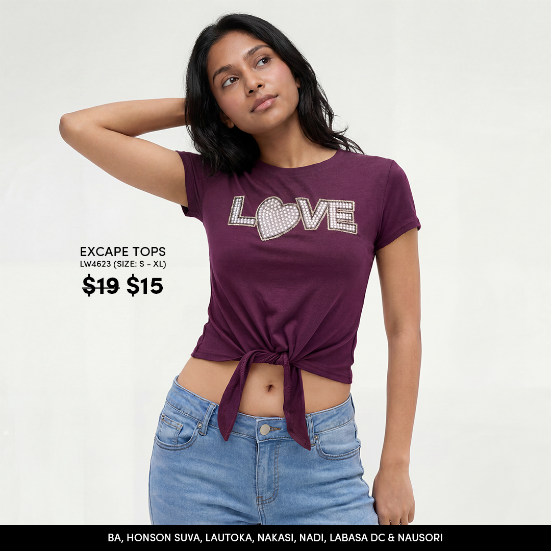 Excape Tops LOVE Graphic Tee