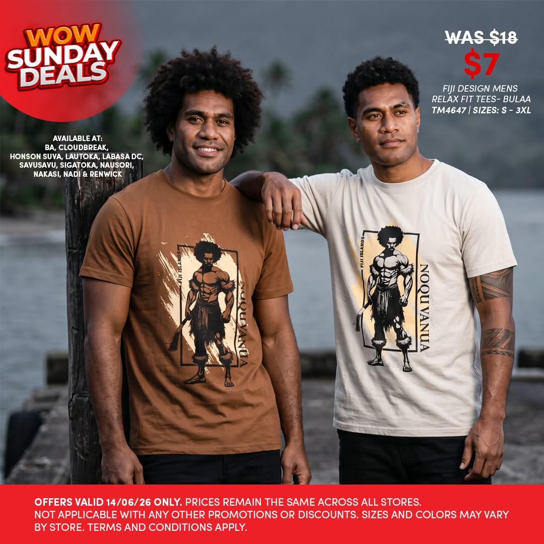 Fiji Design Mens Relax Fit Tees - Bulaa
