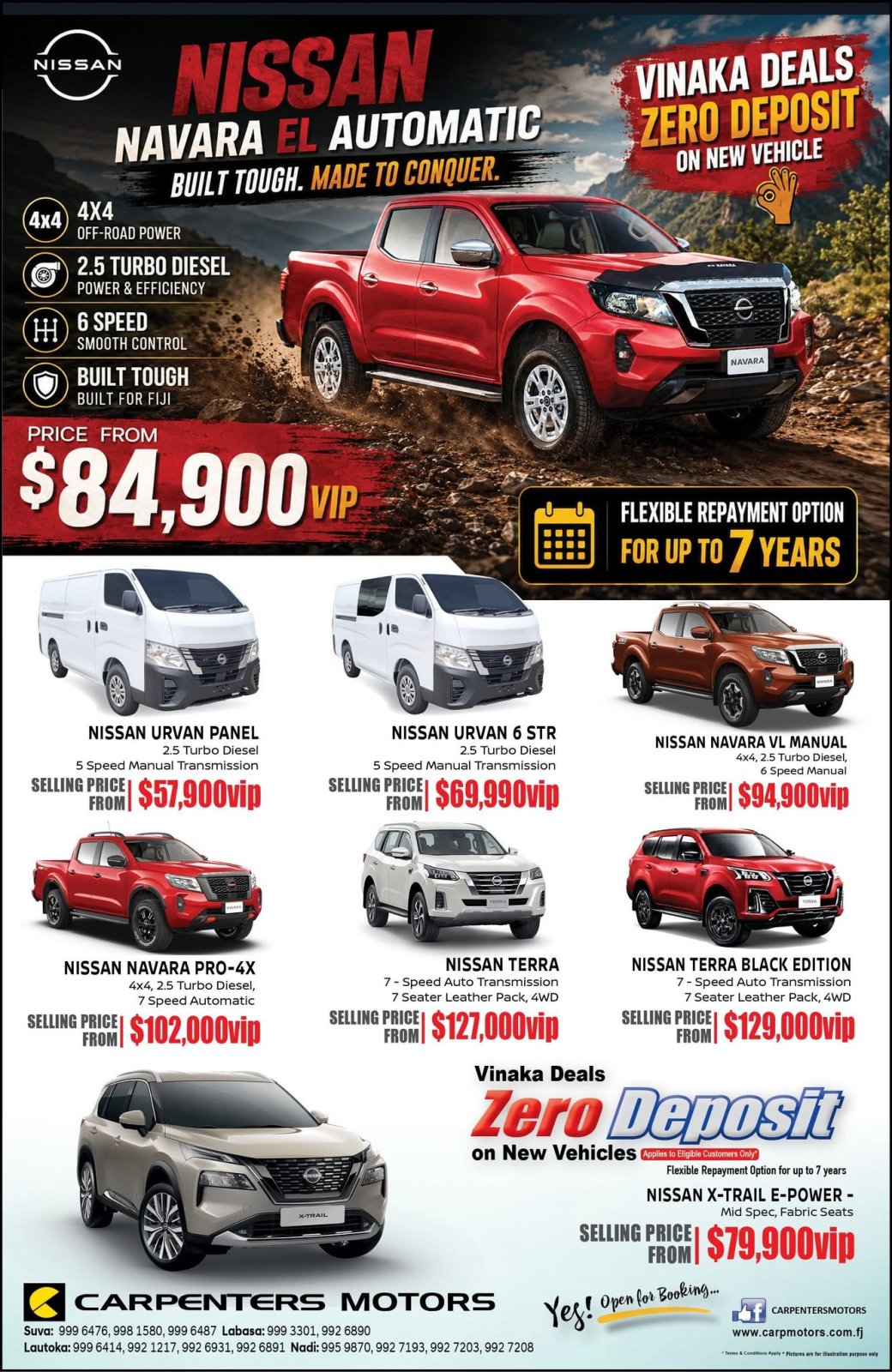 Nissan Navara EL Automatic & Vehicle Range - Page 1