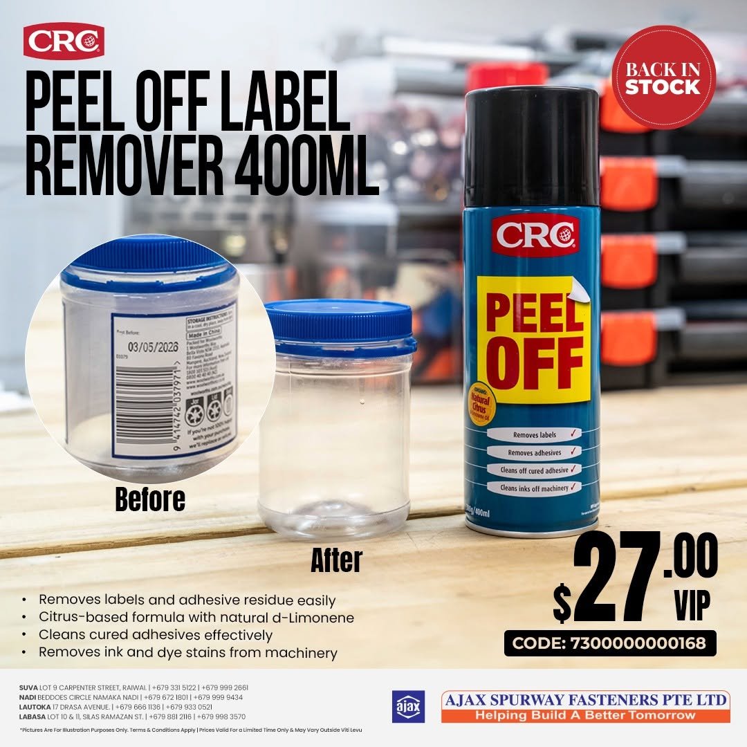 CRC Peel Off Label Remover 400ml