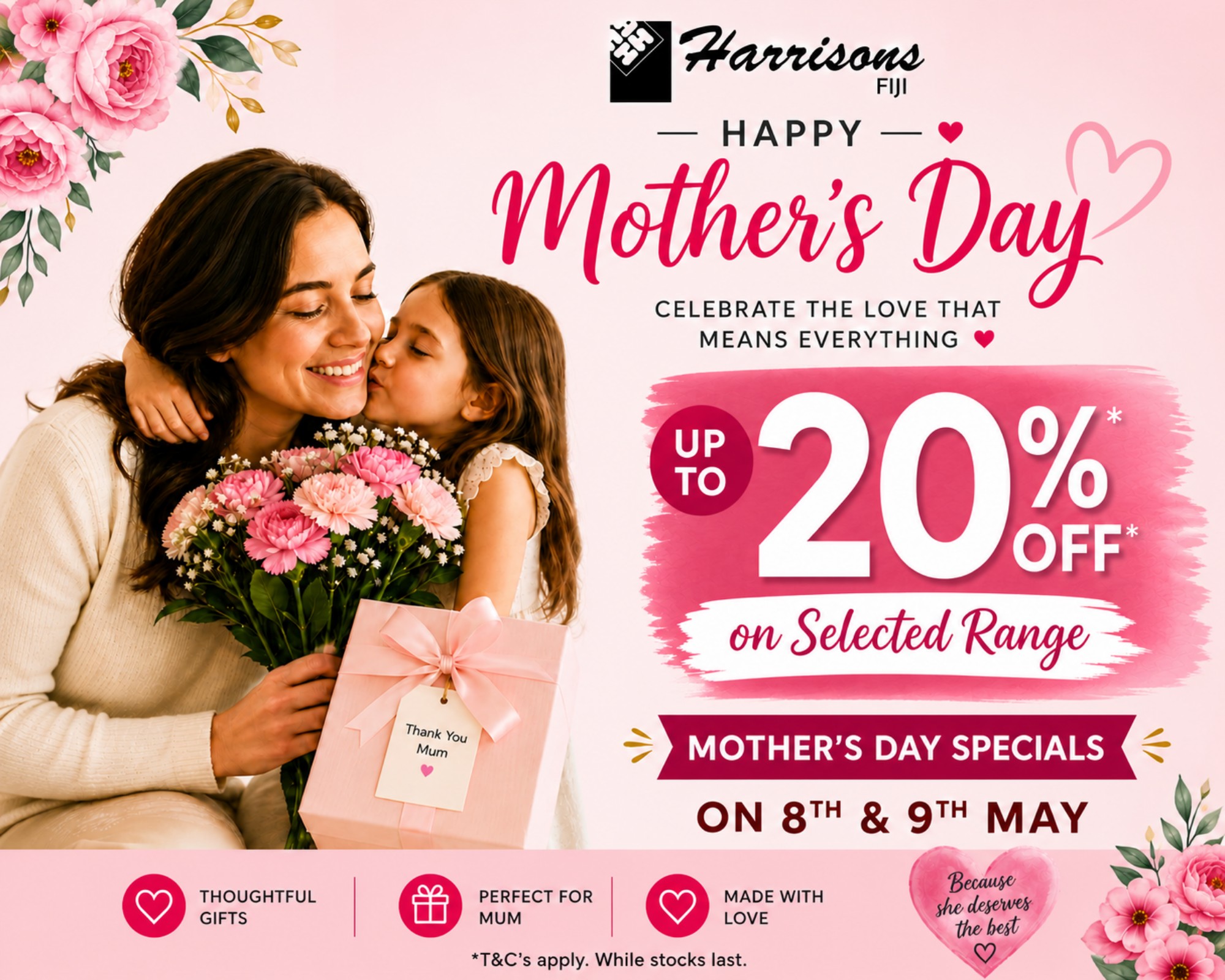 Happy Mother's Day – Up to 20% Off