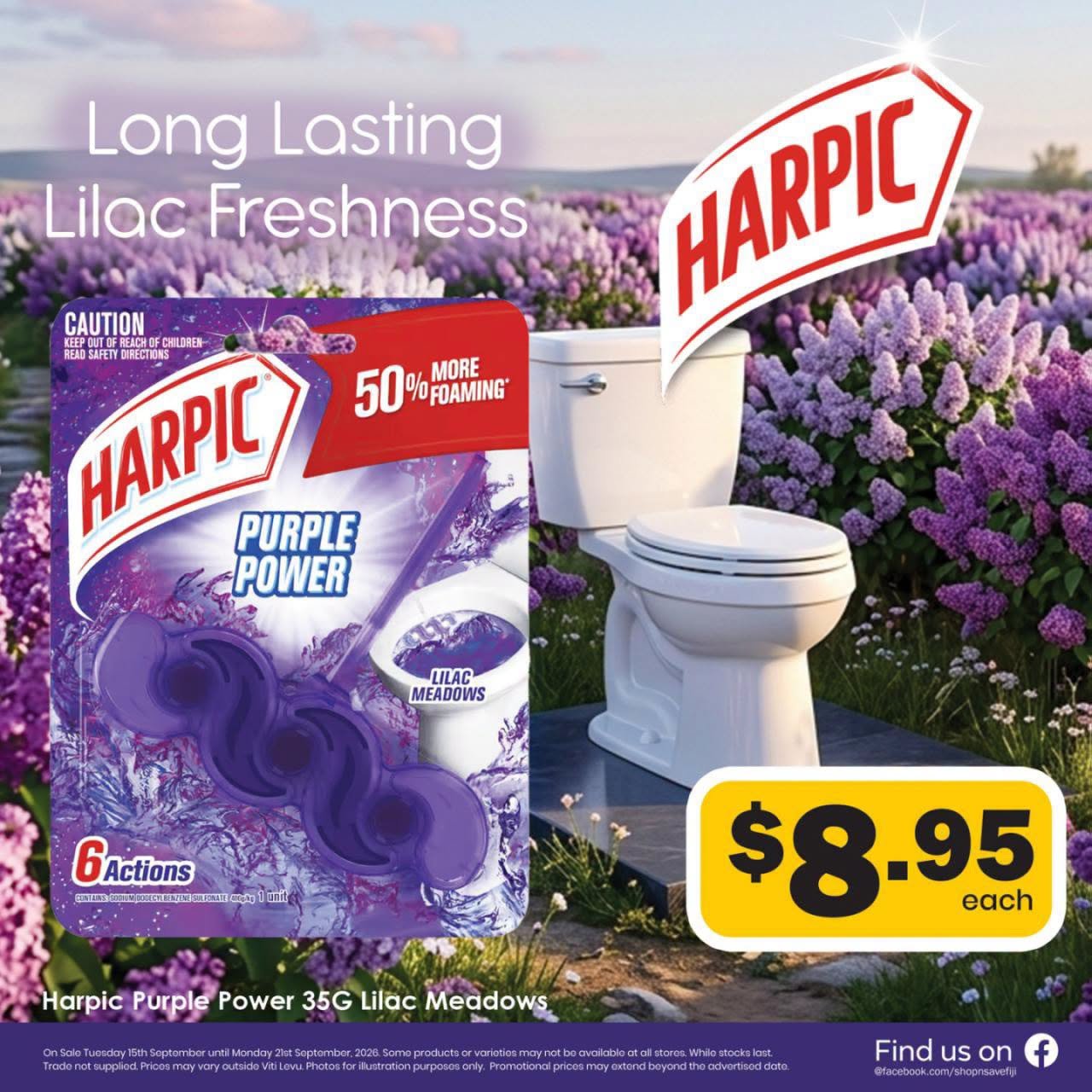 Harpic Purple Power 35G Lilac Meadows