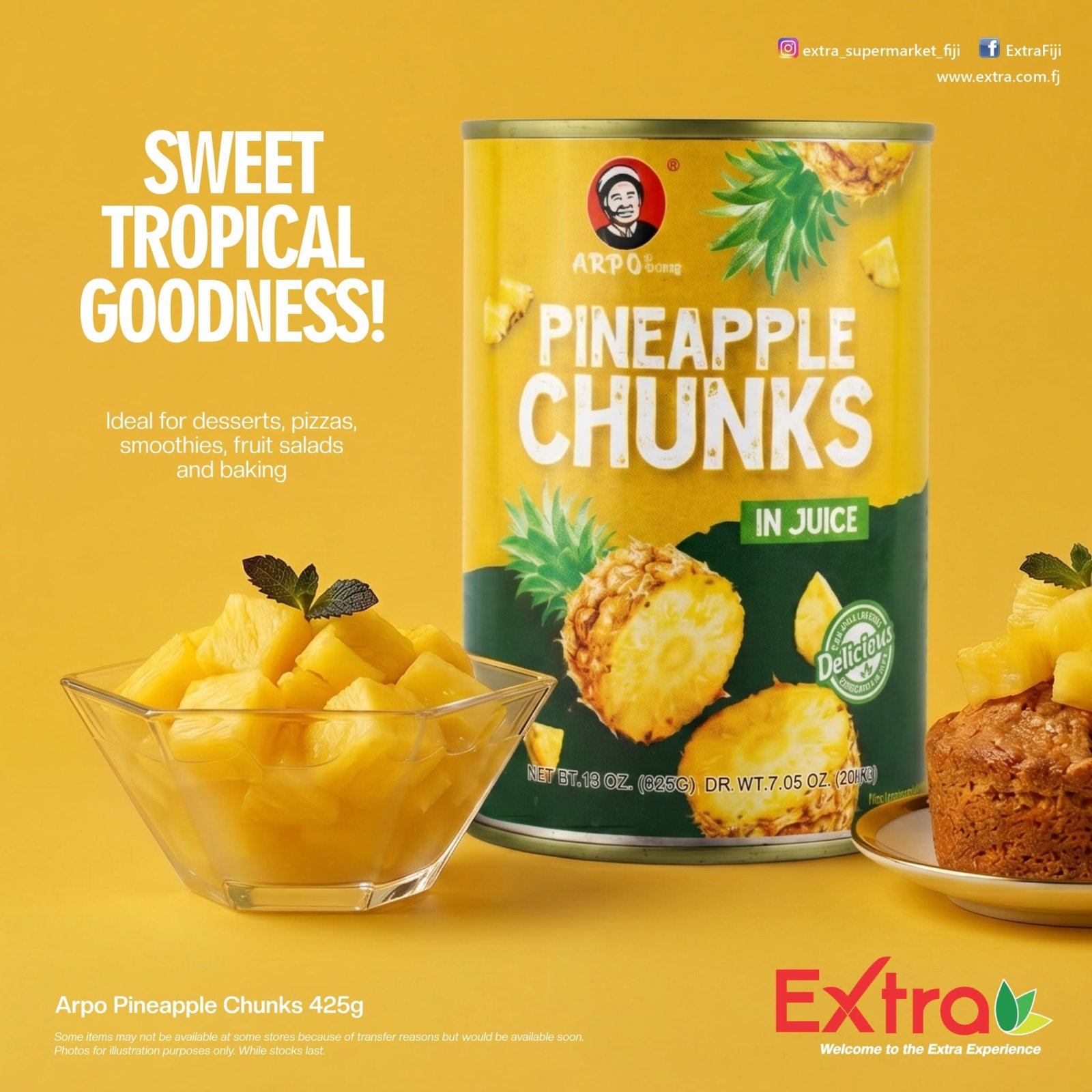 Arpo Pineapple Chunks 425g