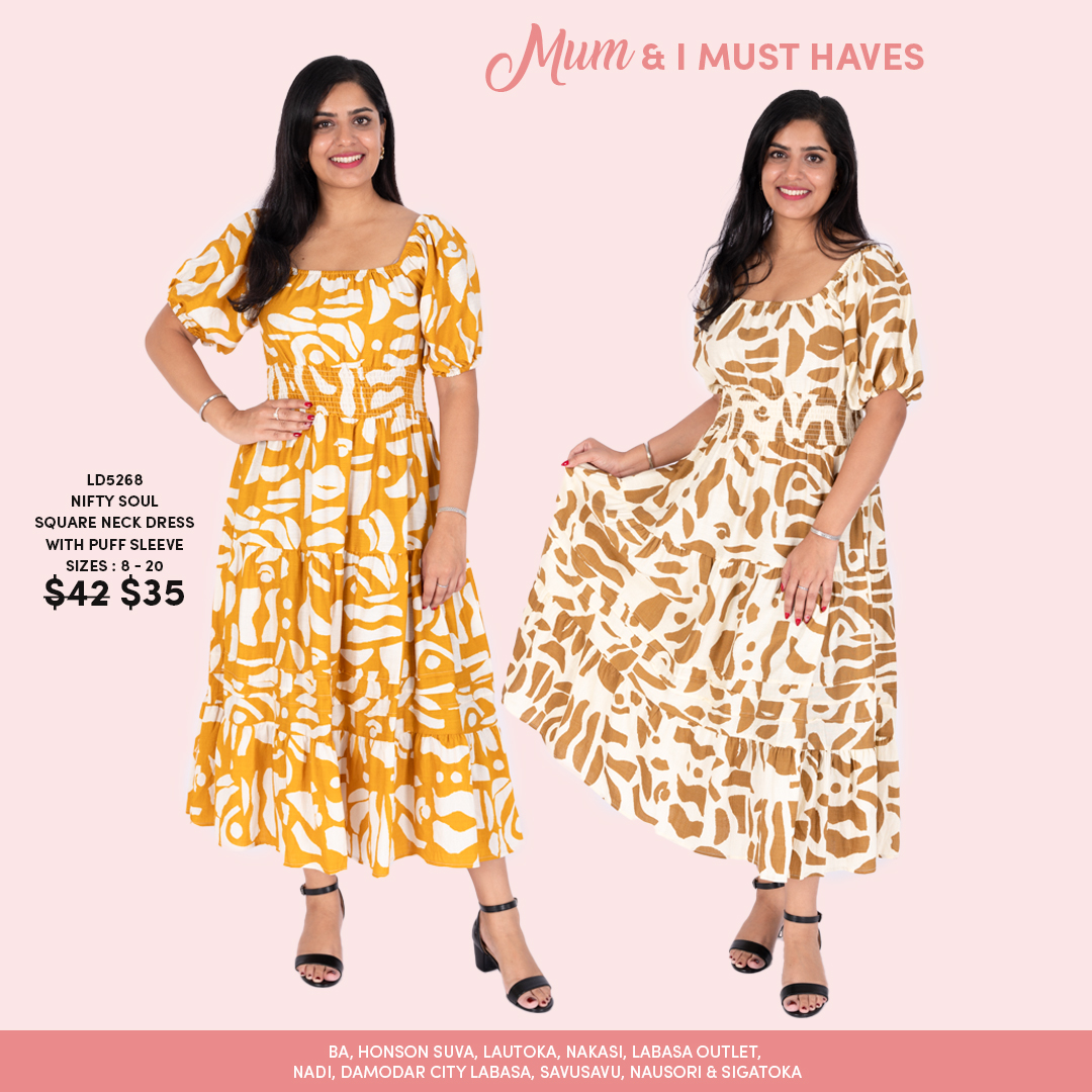 Mum & I Must Haves - Nifty Soul Square Neck Dress