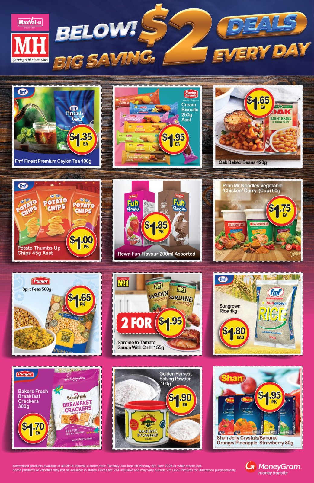 Below $2 Big Saving Deals Every Day