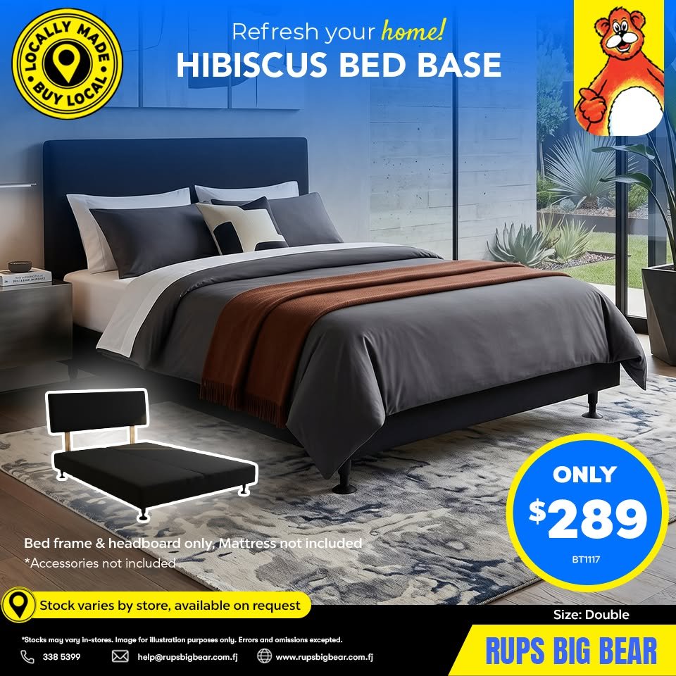 Hibiscus Bed Base - Double
