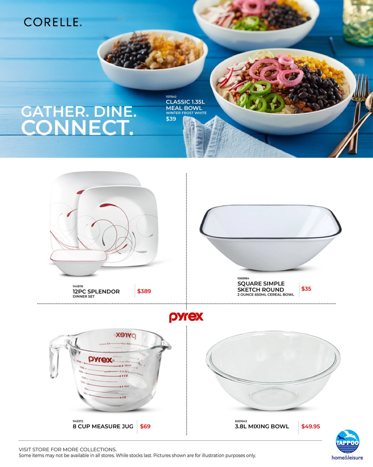 Corelle & Pyrex Home Essentials