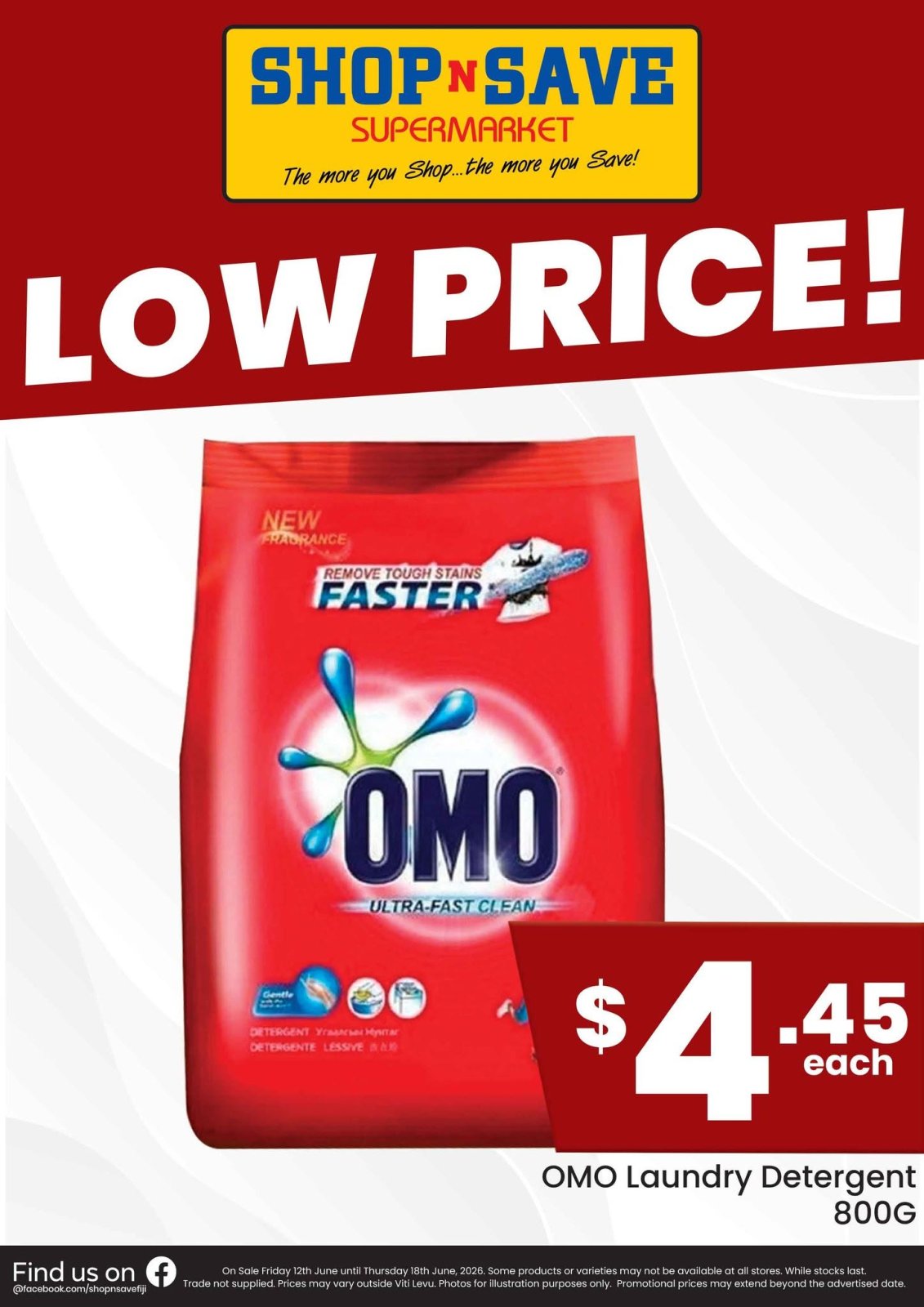 OMO Laundry Detergent 800G