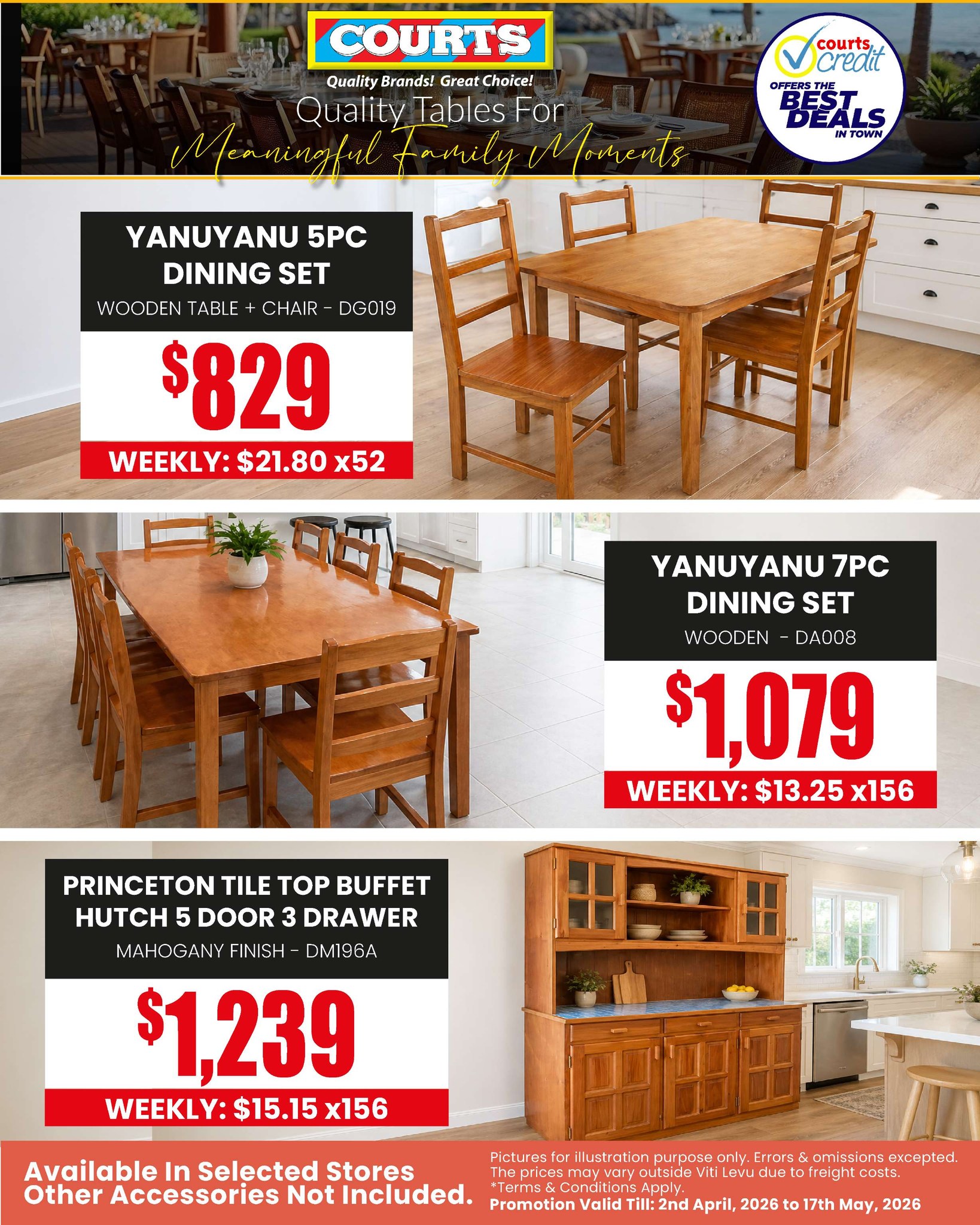 Quality Tables For Meaningful Family Moments - Page 1