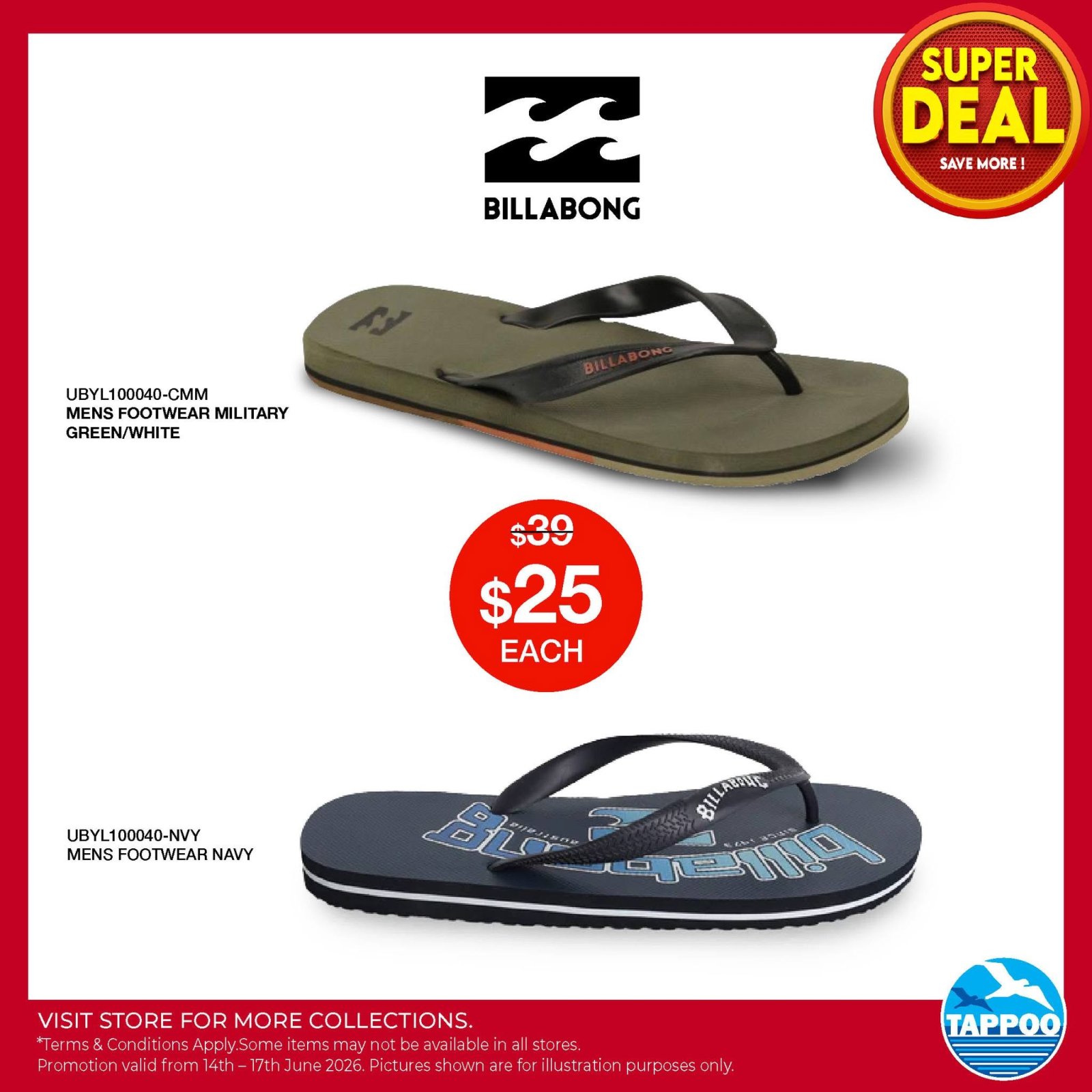 Billabong Mens Footwear - Military & Navy Styles - Page 1