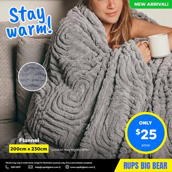 Flannel Blanket - Stay Warm
