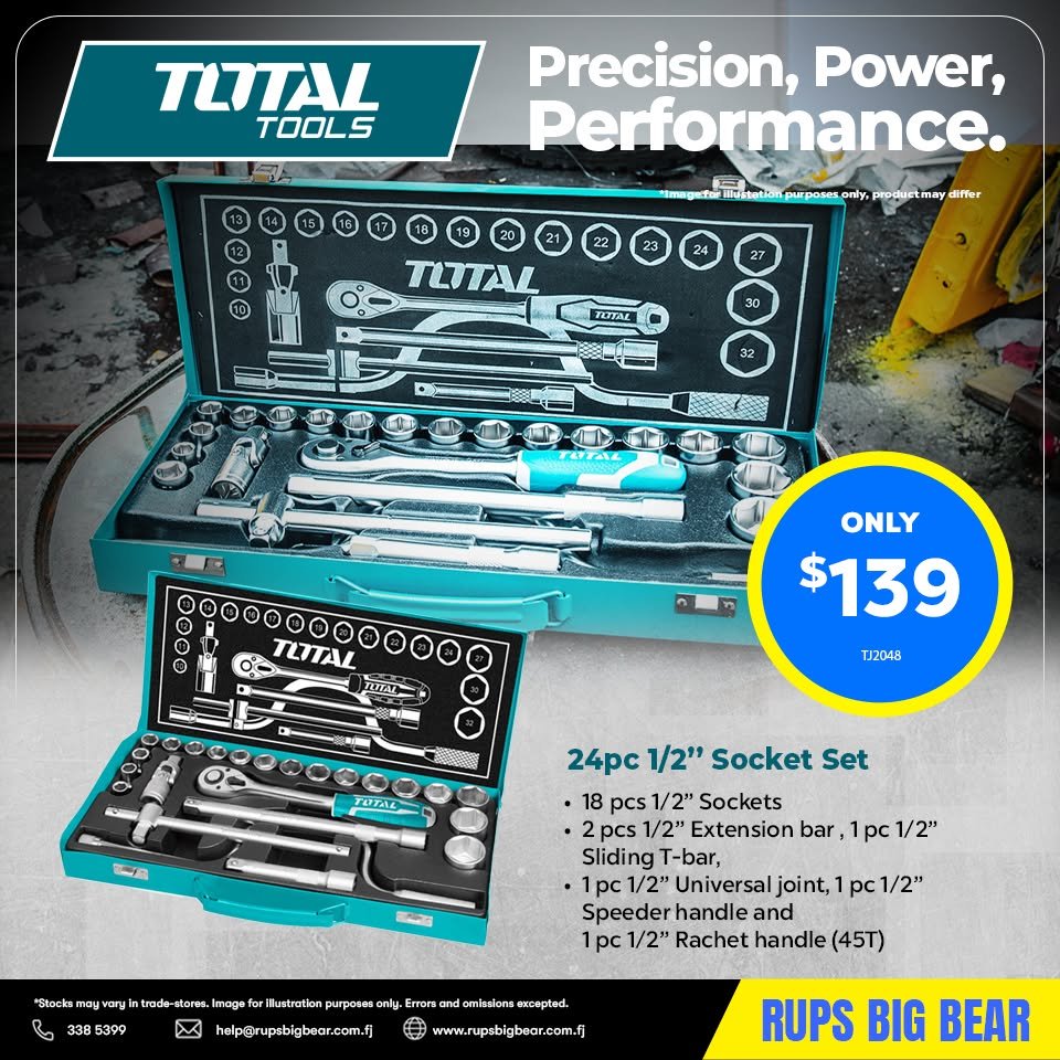 24pc 1/2" Socket Set