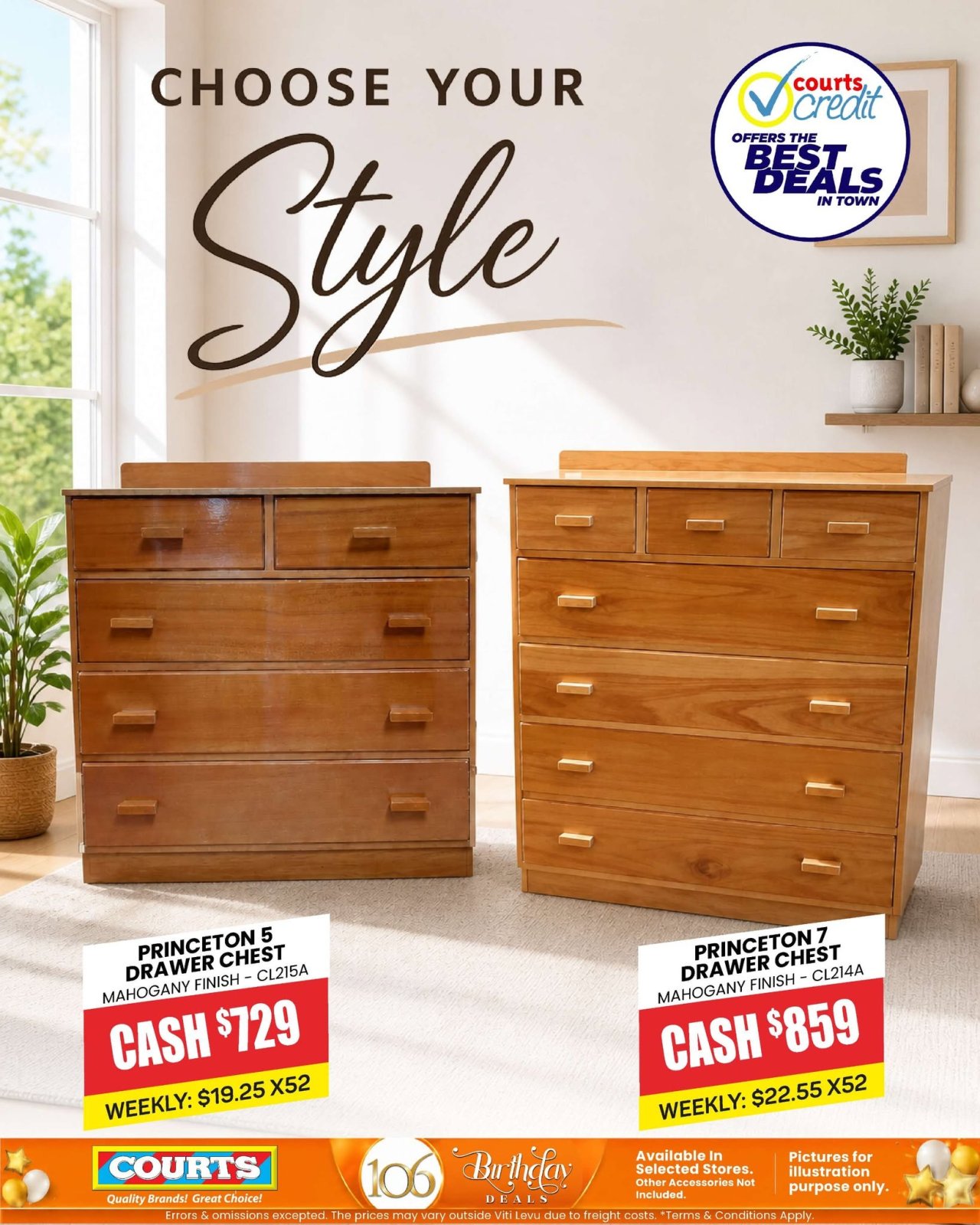 Princeton Drawer Chests - Choose Your Style - Page 1