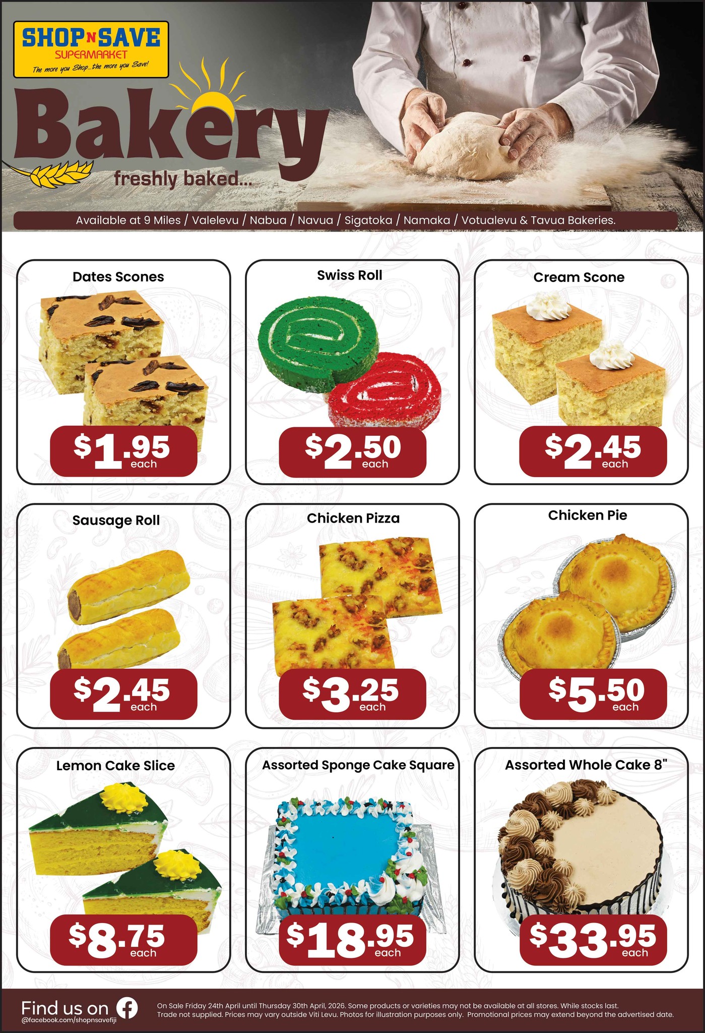 Shop N Save Bakery Freshly Baked Specials - Page 1