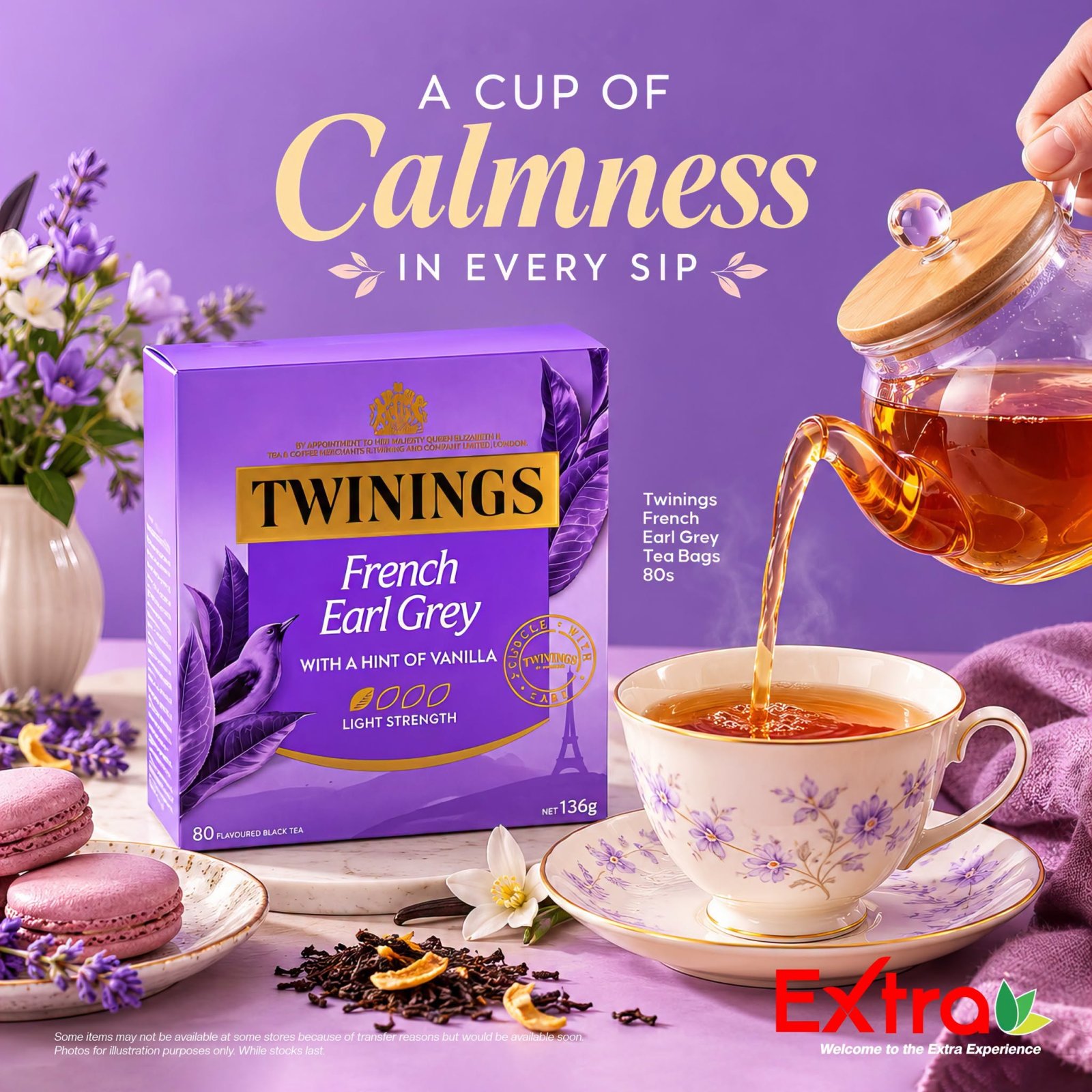 Twinings French Earl Grey Tea Bags 80's