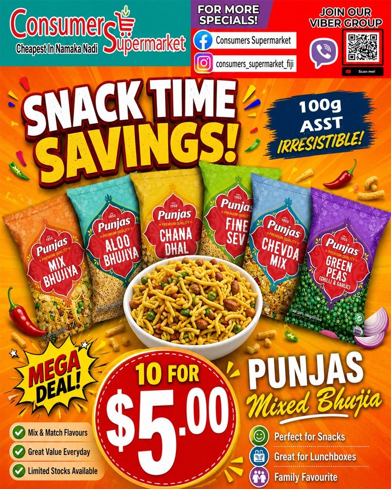 Snack Time Savings – Punjas Mixed Bhujia